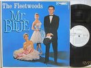 THE FLEETWOODS - MR. BLUE -  ROCK N ROLL / POP-  WHITE LABEL PROMO - VG VINYL