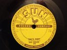 Carl Perkins Sun 274 That's Right / Forever Yours 78 RPM