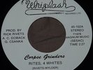 CORPSE GRINDERS RITES, 4 WHITES RARE KBD PUNK 45 WHIPLASH NY DOLLS N MINT LISTEN