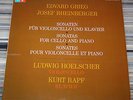 MPS BASF LUDWIG HOELSCHER CELLO SONATAS KURT RAPF PIANO GRIEG RHEINBERGER 1975