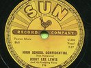 JERRY LEE LEWIS (High School Confidential / Fools)   ROCKABILLY 78 RPM RECORD