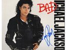 MICHAEL JACKSON - BAD - SIGNED BY ARTIST - VINYL SLEEVE ONLY - ORIGINAL