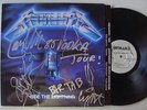 METALLICA Ride The Lightning LP Orig MEGAFORCE Signed Autographed