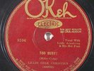 Jazz 78 LITTLE DELK CHRISTIAN Too Busy / Was It A Dream? on Okeh