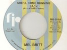 NORTHERN SOUL MEL BRITT SHELL COME RUNNING BACK FIP  45