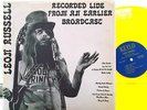 LEON RUSSELL RECORDED LIVE FROM AN EARLIER BROADCAST YELLOW VINYL no TMOQ