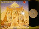 IRON MAIDEN, POWERSLAVE LP 1984 UK 1ST PRESS EX/EX+ INNER/SL, MERCHANDISE INSERT