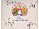 QUEEN - A NIGHT AT THE OPERA - SIGNED BY GROUP - VINYL LP SLEEVE ONLY - ORIGINAL