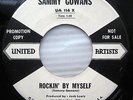 SAMMY GOWANS Rockin By Myself  Kissin at the Drive-In WHITE LABEL PROMO 45 CC142