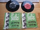 BEATLES she loves you NORWAY 1963 RED and BLACK label RARE