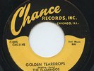 Rare Doo Wop Reissue 45 - The Flamingos - Golden Teardrops - Chance # 1145 - M-