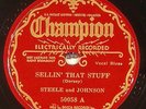 Steele and Johnson (Big Bill Broonzy and Steele Smith), Champion 50058, E