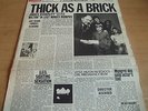 JETHRO TULL   THICK AS A BRICK ** 1972 UK 1st CHRYSALIS LP NEWSPAPER SLV. ISLAND