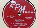 VERY RARE B.B. Blues Boys King 78 RPM - Boogie Rock - Talkin' The Blues - on RPM