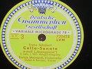 1 x 78rpm ENRICO MAINARDI (CELLO ) BORCIANI (PIANO) - SCHUBERT - ARPEGGIONE NM