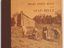 NEGRO SINFUL SONGS sung by LEAD BELLY - Vinyl Album Set - 5 discs