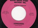 UTOPIA CARWASH Loneliness 45 rare fuzz garage pscyh b/w Wait and See