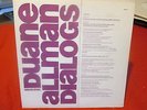 The Allman Brothers rel: Duane Allman Dialogs promo only LP Capricorn