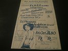 RARE HIP HOP FLIER .AFRICA BAMBAATAA / GRAND MASTER FLASH N THE FURIOUS FIVE.