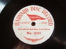 Uncle Josh Aunt Nancy In The Subway 78 RPM Record Rare On Harvard Disc Label