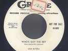 Jump Blues R&B Jiver 45   Sam Butera   Who's Got The Key   Groove  hear