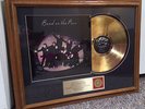PAUL MCCARTNEY BAND ON THE RUN GOLD RECORD AWARD FRAMED