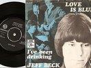 JEFF BECK LOVE IS BLUE DANISH 45+PS `68 RON WOOD ROD STEWART MOD FREAKBEAT PSYCH