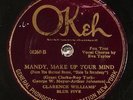 Clarence Williams' Blue Five (Louis Armstrong, Sidney Bechet), Okeh 40260, E-