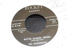 Mel McGonnigle - Rattle Shakin' Mama REISSUE Rockabilly Blue Vinyl 45 RPM Record