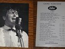 GENE VINCENT Rare photo card promo catalog discography CAPITOL insert ep dj