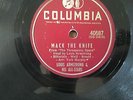 78 rpm - LOUIS ARMSTRONG - Mack The Knife/Back O' Town Blues COLUMBIA 40587