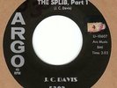 J.C. DAVIS The Splib 1 & 2 ARGO 45 original 1961 R&B mod tittyshaker VG+ 7