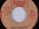 Reggae 45 GREGORY ISAACS Babylon Too Rough BELMONT HEAR