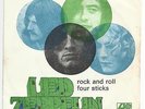 LED ZEPPELIN - ROCK AND ROLL 7/45 PORTUGAL UNIQUE PS 1972 RARE VG+/EXC PSYCH
