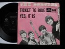 THE BEATLES Ticket To Ride 45/PS Danish Only '65 Rare Parlophone R 5265 EX