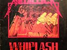 METALLICA AUTOGRAPHED WHIPLASH ALBUM CLIFF BURTON RARE HETFIELD ULRICH 1/14