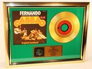 ABBA, Fernando, mit Cover Golden Record, goldene Schallplatte platin, Award