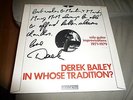 DEREK BAILEY - In Whose Tradition lp    - original Emanem 3404 NM