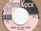rockabilly AL DOWNING/POE KATS DOWN ON THE FARM/OH BABE WHITE ROCK 1111