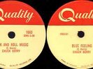 Chuck Berry 78 RPM Rock'N Roll Record Rock And Roll Music / Blue Feeling