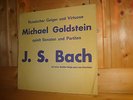 MICHAEL GOLDSTEIN Bach Partitas 2 & 3 Chaconne on WEIDLER Violin PRIVATE LP NM
