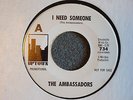 Ambassadors I Need Someone / Bear With Me Uptown 734 Promo M- Rare Soul
