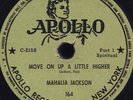 78 RPM RARE BLACK GOSPEL MAHALIA JACKSON  ON APOLLO 164 MUST SEE / VG+++E-