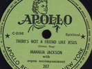 78 RPM RARE BLACK GOSPEL MAHALIA JACKSON  ON APOLLO 207 MUST SEE / VG++VG+++
