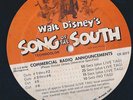 Song Of The South Rare 1972 Radio Spots (6) One Sided EX WALT DISNEY