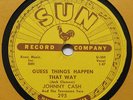 JOHNNY CASH Guess Things Happen That Way/Come In Stranger SUN 295 78 rpm RARE