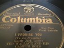TED WALLACE CAMPUS BOYS 78rpm I Promise You / Home COLUMBIA 2573D NM E++