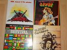 BOB MARLEY & THE WAILERS 4 VINLY LPs SURVIVAL, LIVE, UPRISING, BURNIN'