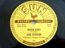 RARE - Earl Peterson - BOOGIE BLUES on ORIGINAL SUN #197 - 78rpm