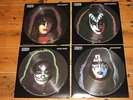 KISS 4 xSolo PICTURE DISC LP's Paul Stanley,Gene Simmons,Peter Criss,Ace Frehley